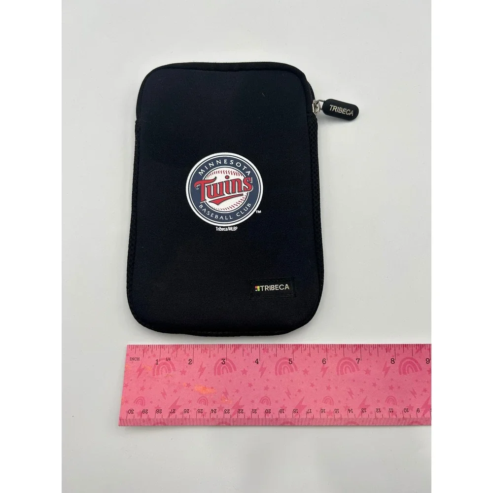Tribeca Minnesota Twins MLB Neoprene Tech Sleeve Zippered Pouch Black B705